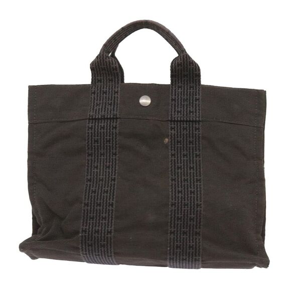 Hermès Herline Khaki Canvas Tote Bag (Pre-Owned) - Picture 1 of 16